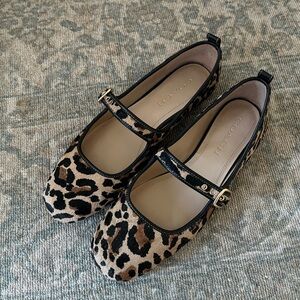 Coach Animal Print Mary Jane Flats
